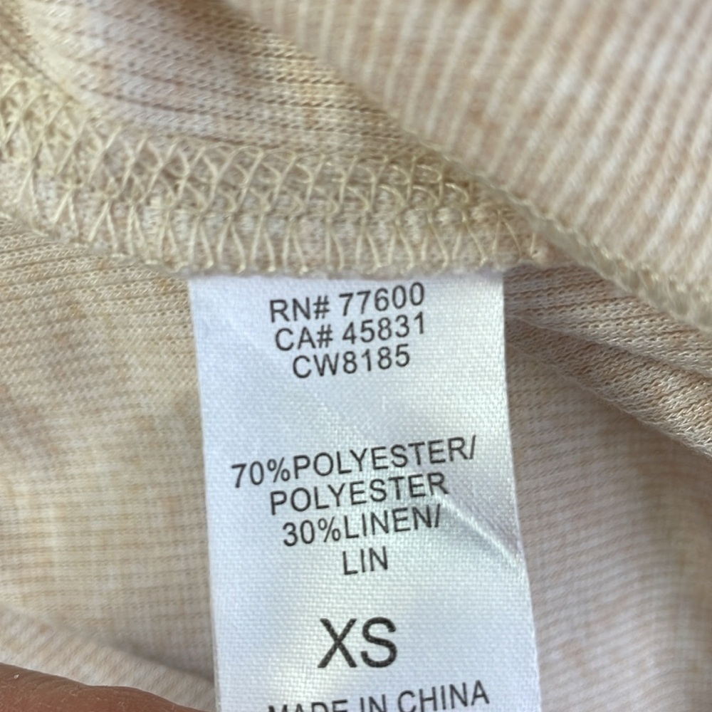 Chaser Cream Ribbed Hooded Top - Picture 5 of 5